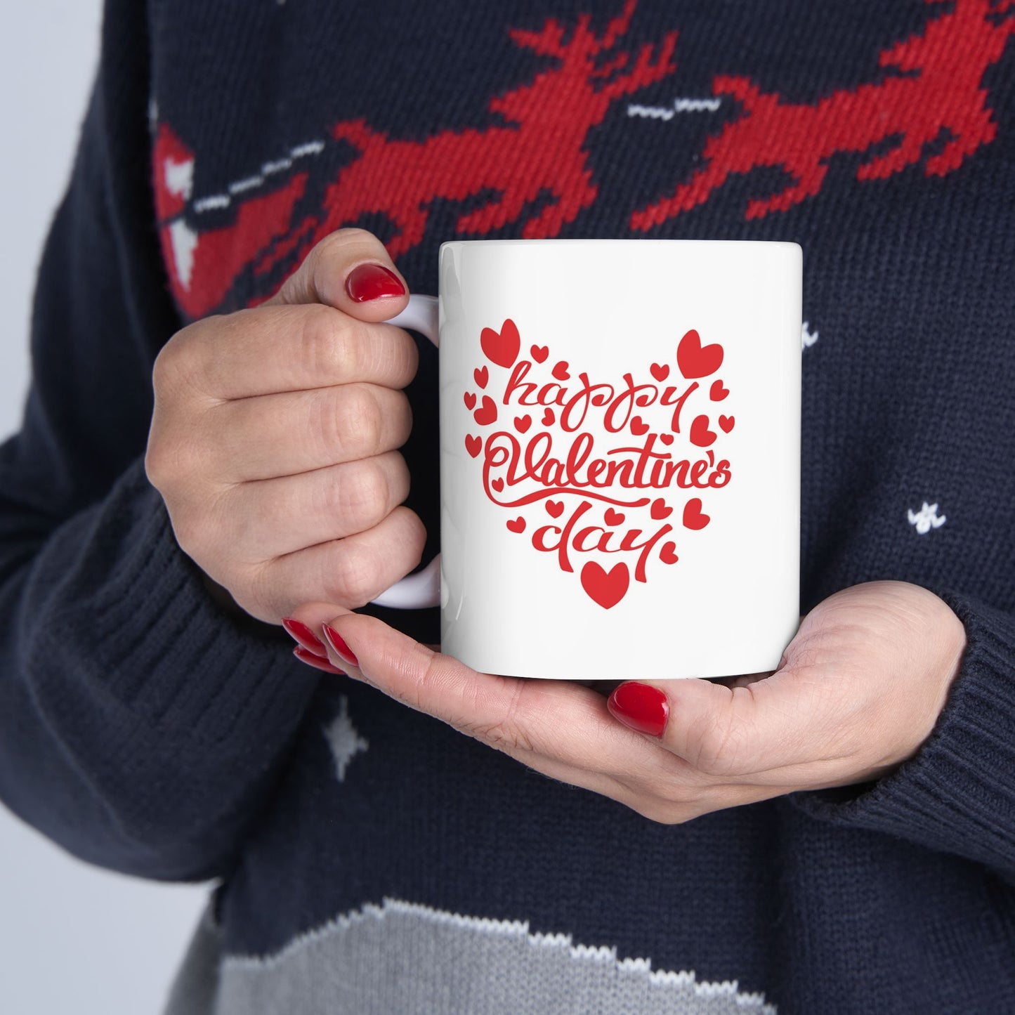 Happy Valentine’s Day – Celebrate Love with the Heart-Shaped Mug! 💕