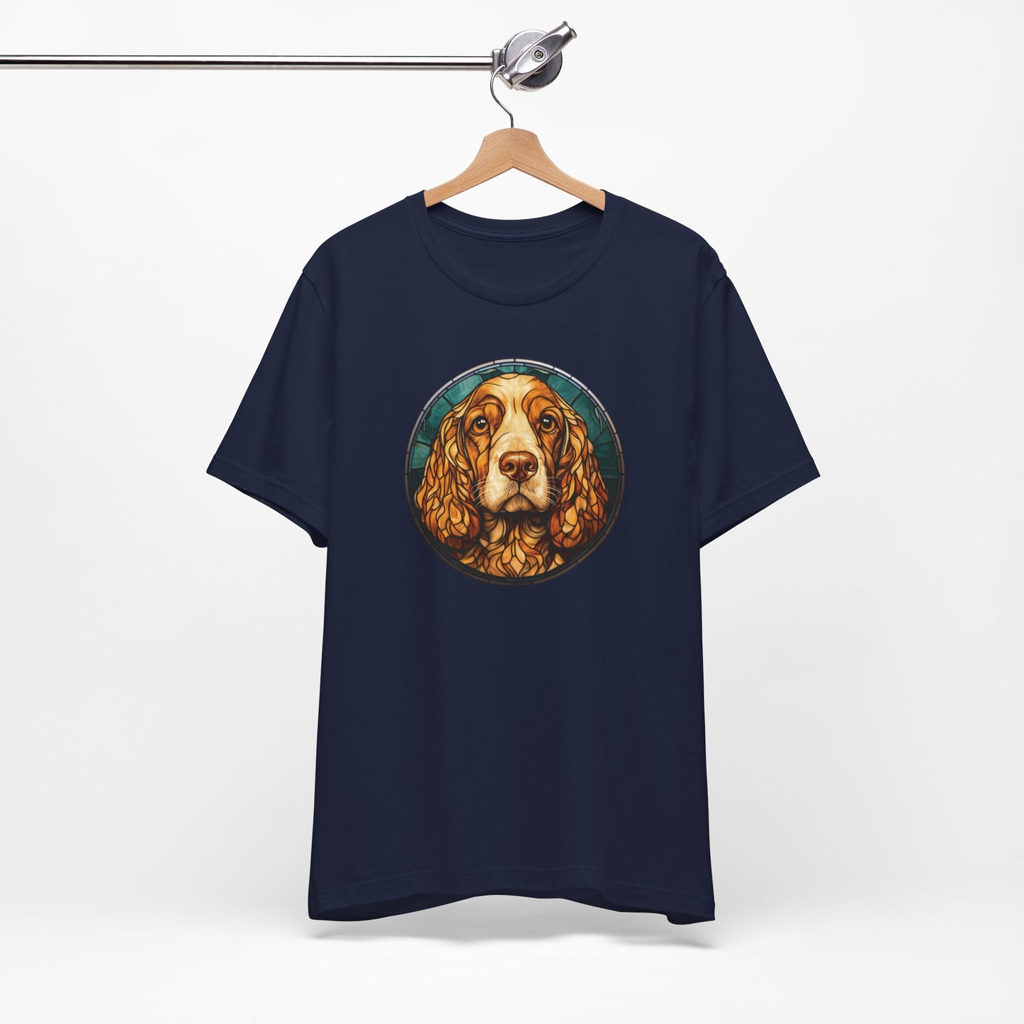 English Cocker Spaniel T-Shirt, English Cocker Spaniel Shirt, English Cocker Spaniel Graphic Design, Gift for Her, Gift for Him, Pet Lover T-Shirt, Pet T-Shirt, Colorful English Cocker Spaniel, Colorful Design, Unisex Jersey Short Sleeve Tee