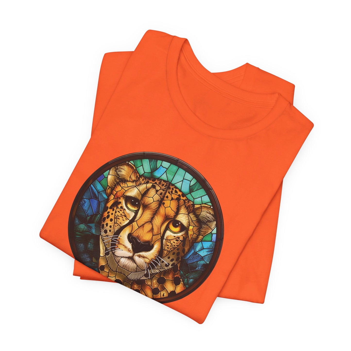 Majestic Cheetah T-Shirt, Cheetah T-Shirt, Cheetah Shirt, Cheetah Graphic Design, Gift for Her, Gift for Him, Animal T-Shirt, Colorful Cheetah, Colorful Design, Unisex Jersey Short Sleeve Tee