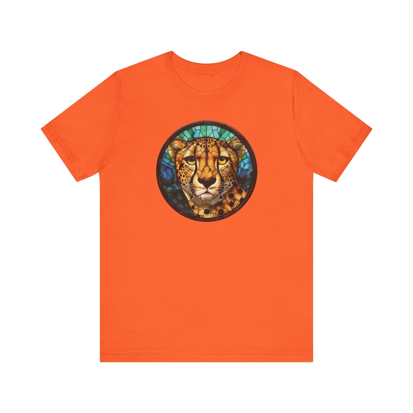 Majestic Cheetah T-Shirt, Cheetah T-Shirt, Cheetah Shirt, Cheetah Graphic Design, Gift for Her, Gift for Him, Animal T-Shirt, Colorful Cheetah, Colorful Design, Unisex Jersey Short Sleeve Tee