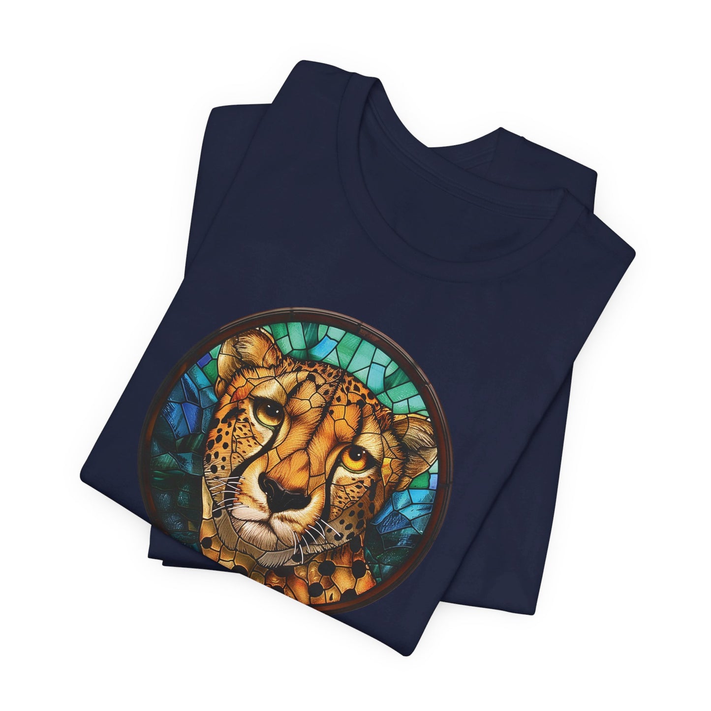 Majestic Cheetah T-Shirt, Cheetah T-Shirt, Cheetah Shirt, Cheetah Graphic Design, Gift for Her, Gift for Him, Animal T-Shirt, Colorful Cheetah, Colorful Design, Unisex Jersey Short Sleeve Tee