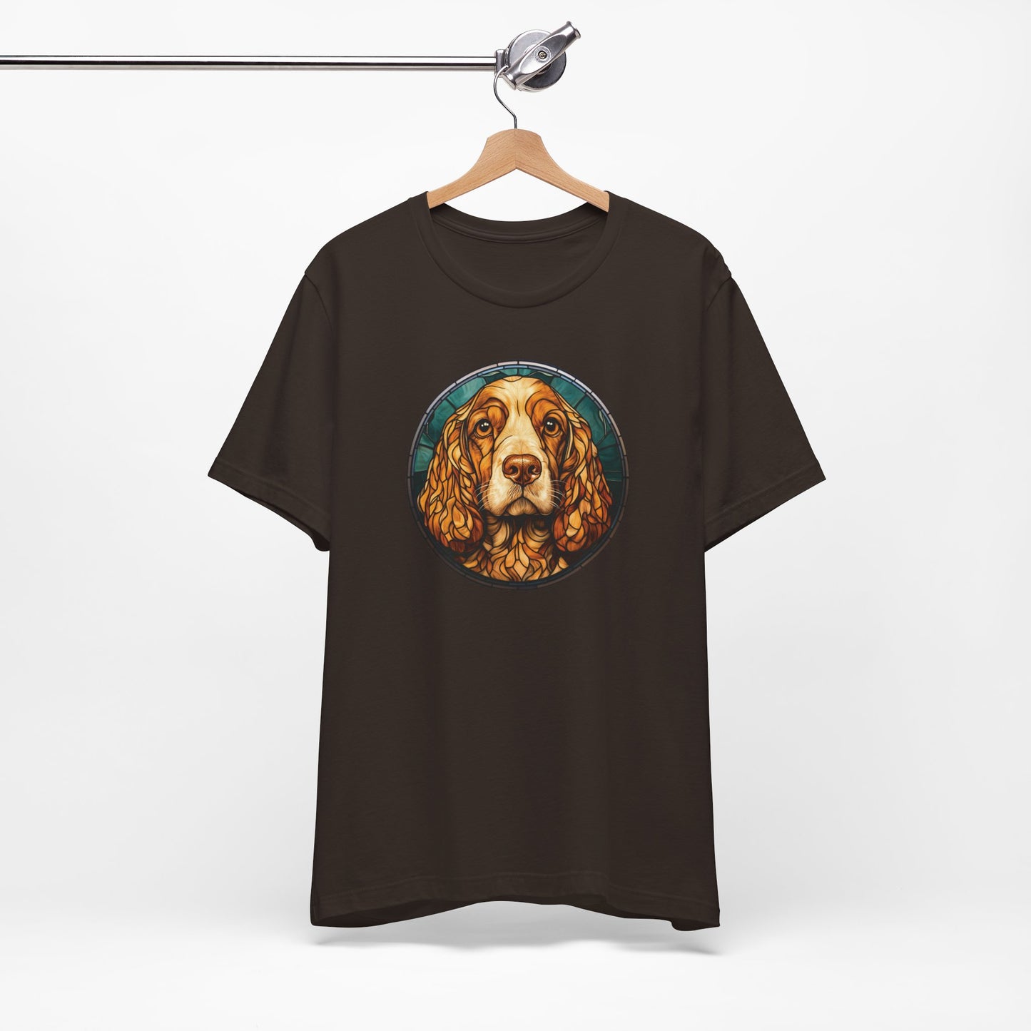 English Cocker Spaniel T-Shirt, English Cocker Spaniel Shirt, English Cocker Spaniel Graphic Design, Gift for Her, Gift for Him, Pet Lover T-Shirt, Pet T-Shirt, Colorful English Cocker Spaniel, Colorful Design, Unisex Jersey Short Sleeve Tee