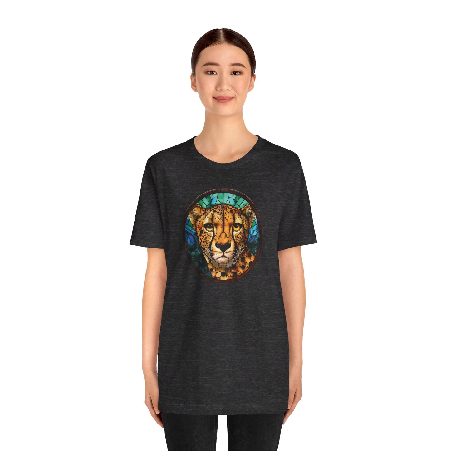 Majestic Cheetah T-Shirt, Cheetah T-Shirt, Cheetah Shirt, Cheetah Graphic Design, Gift for Her, Gift for Him, Animal T-Shirt, Colorful Cheetah, Colorful Design, Unisex Jersey Short Sleeve Tee