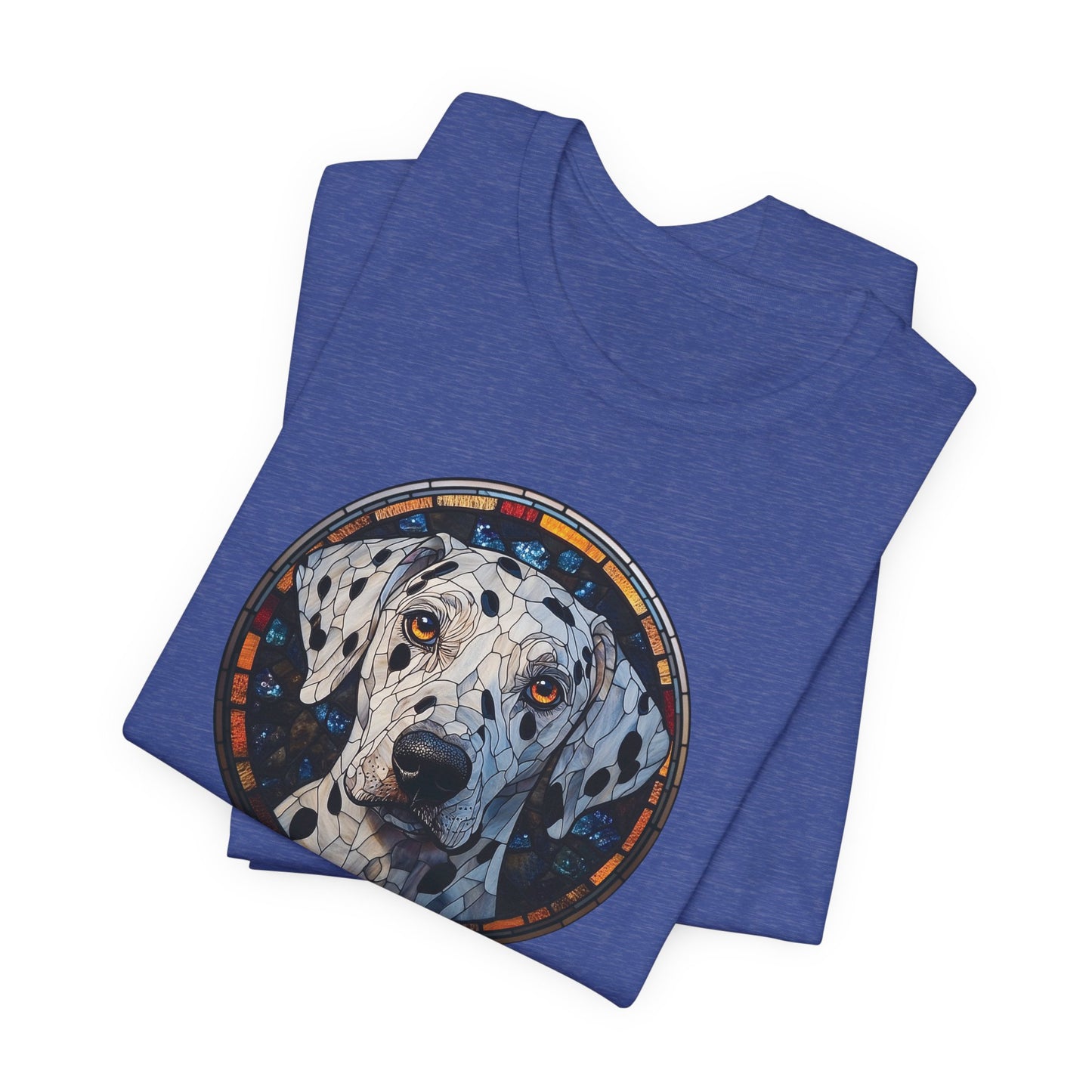 Dalmatian T-Shirt, Dalmatian Shirt, Dalmatian Graphic Design, Gift for Her, Gift for Him, Pet Lover T-Shirt, Pet T-Shirt, Colorful Dalmatian, Colorful Design, Unisex Jersey Short Sleeve Tee