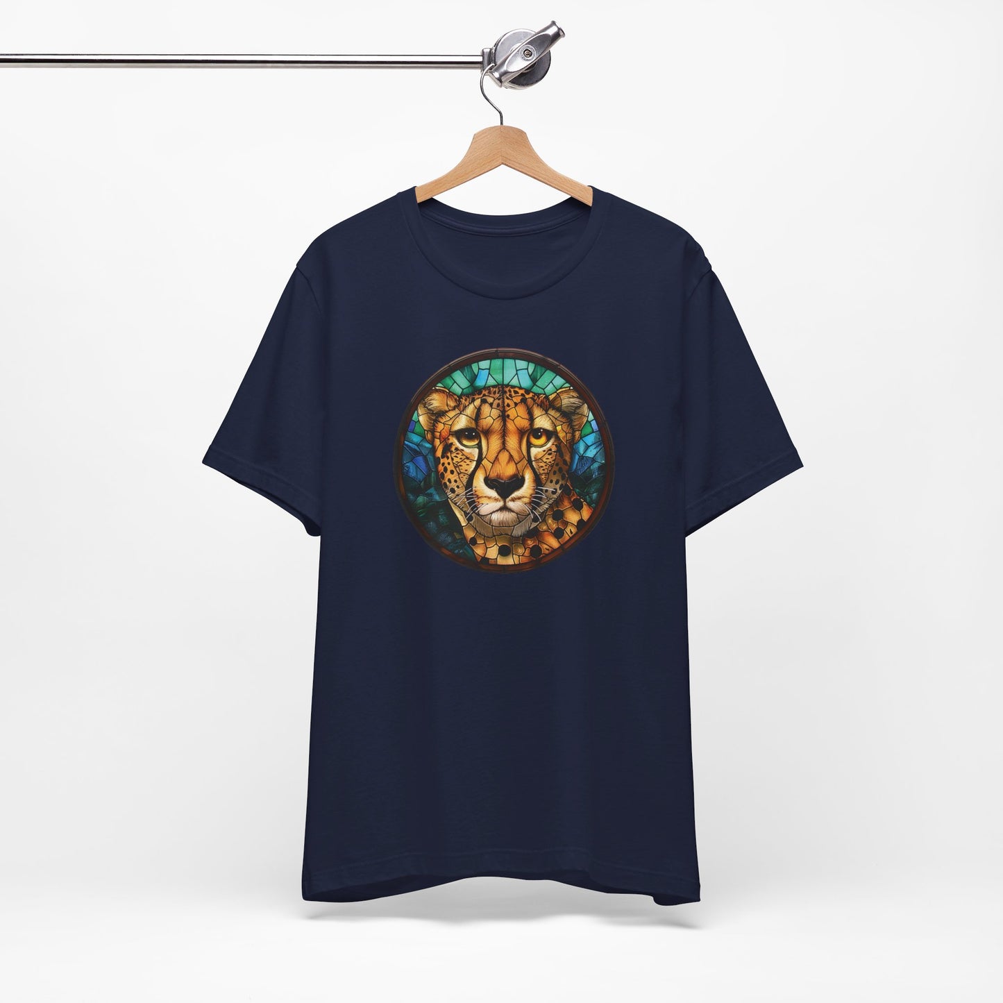 Majestic Cheetah T-Shirt, Cheetah T-Shirt, Cheetah Shirt, Cheetah Graphic Design, Gift for Her, Gift for Him, Animal T-Shirt, Colorful Cheetah, Colorful Design, Unisex Jersey Short Sleeve Tee