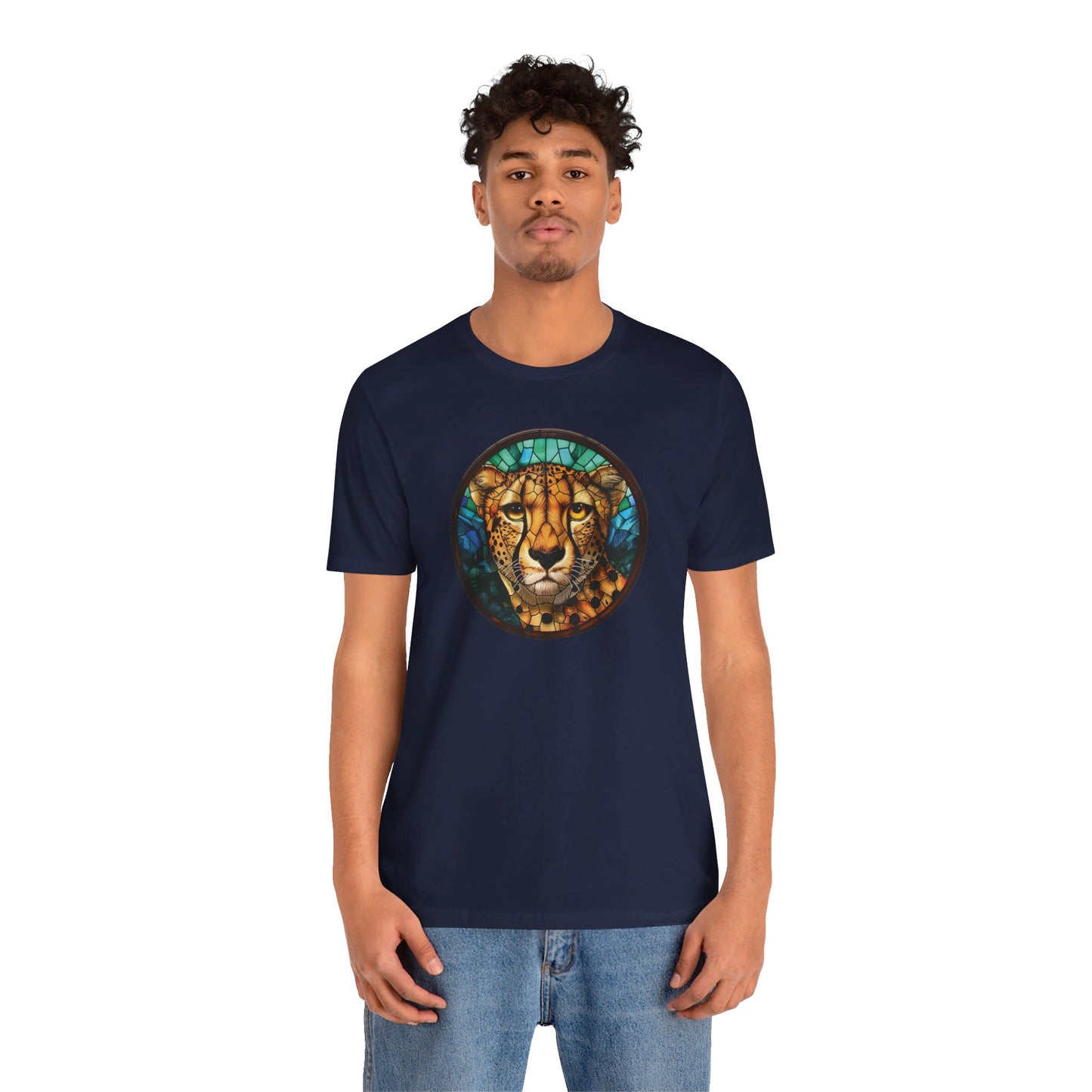 Majestic Cheetah T-Shirt, Cheetah T-Shirt, Cheetah Shirt, Cheetah Graphic Design, Gift for Her, Gift for Him, Animal T-Shirt, Colorful Cheetah, Colorful Design, Unisex Jersey Short Sleeve Tee