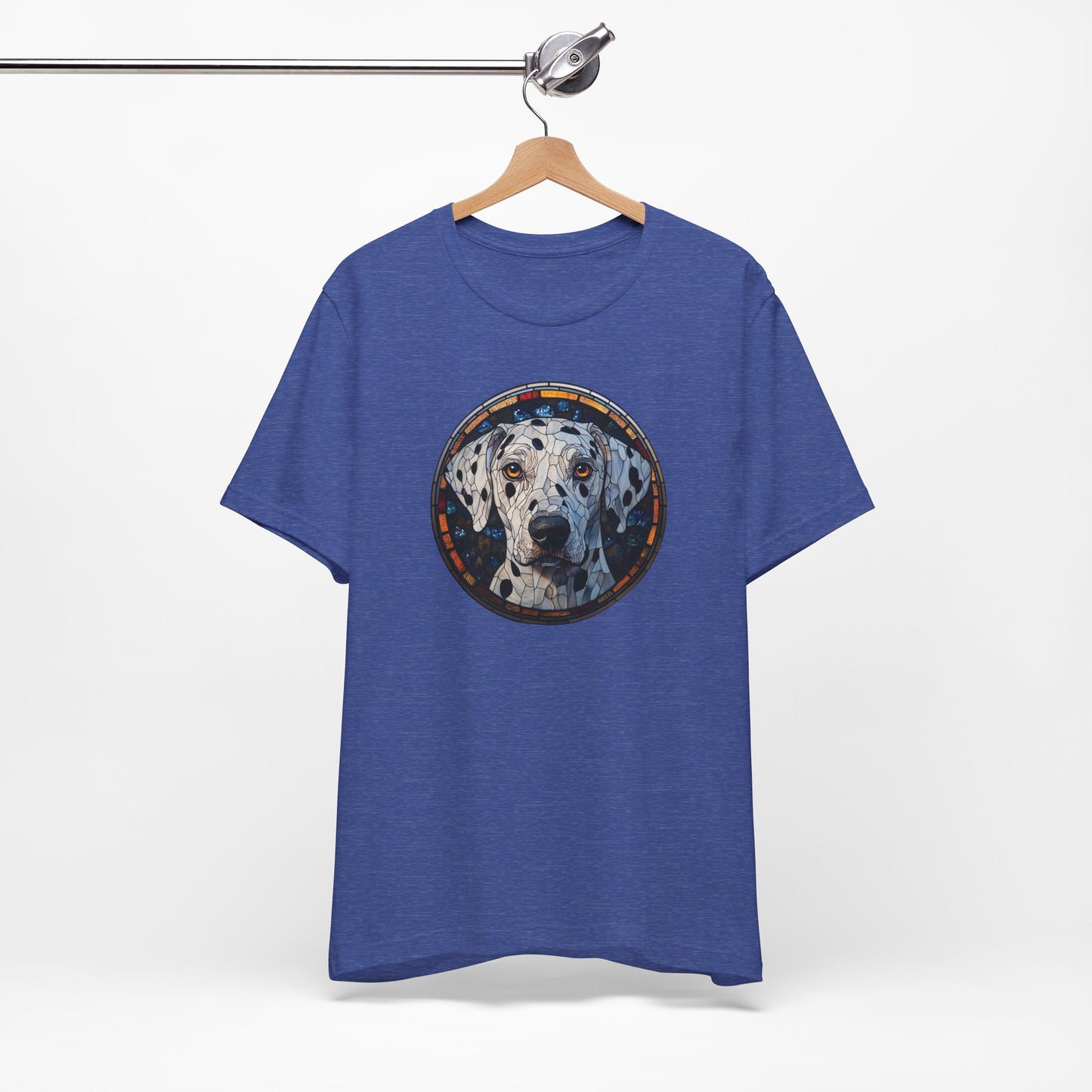 Dalmatian T-Shirt, Dalmatian Shirt, Dalmatian Graphic Design, Gift for Her, Gift for Him, Pet Lover T-Shirt, Pet T-Shirt, Colorful Dalmatian, Colorful Design, Unisex Jersey Short Sleeve Tee
