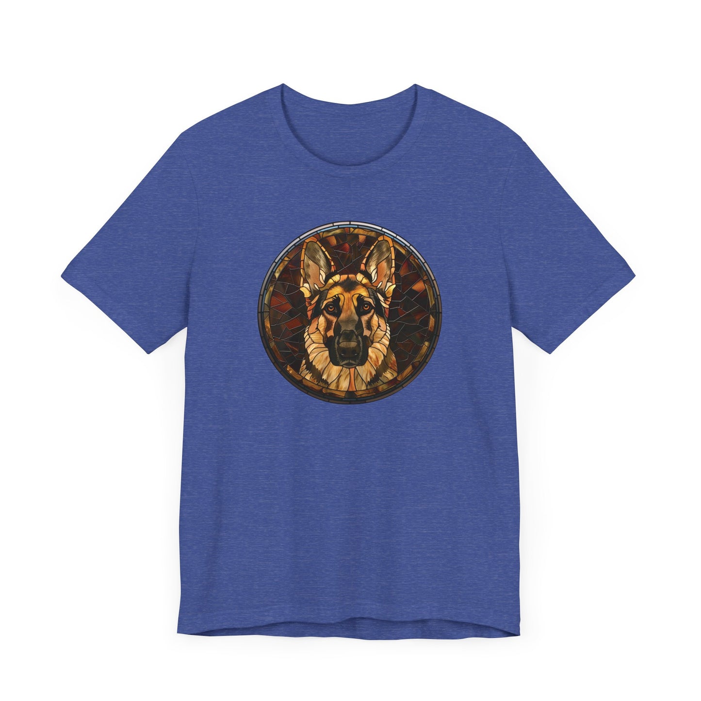 German Shepherd T-Shirt, German Shepherd Shirt, German Shepherd Graphic Design, Gift for Her, Gift for Him, Pet Lover T-Shirt, Pet T-Shirt, Colorful German Shepherd, Colorful Design, Unisex Jersey Short Sleeve Tee