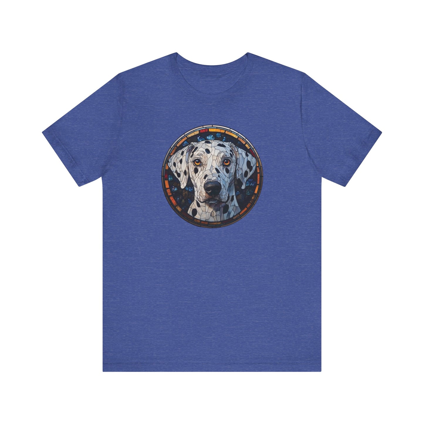 Dalmatian T-Shirt, Dalmatian Shirt, Dalmatian Graphic Design, Gift for Her, Gift for Him, Pet Lover T-Shirt, Pet T-Shirt, Colorful Dalmatian, Colorful Design, Unisex Jersey Short Sleeve Tee