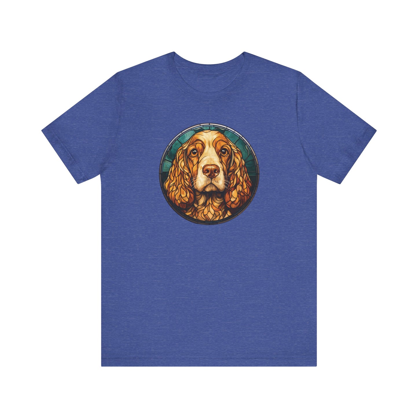 English Cocker Spaniel T-Shirt, English Cocker Spaniel Shirt, English Cocker Spaniel Graphic Design, Gift for Her, Gift for Him, Pet Lover T-Shirt, Pet T-Shirt, Colorful English Cocker Spaniel, Colorful Design, Unisex Jersey Short Sleeve Tee