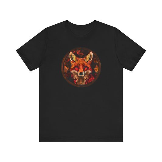 Majestic Fox T-Shirt, Fox T-Shirt, Fox TShirt, Fox Graphic Design, Gift for Her, Gift for Him, Animal T-Shirt, Colorful Fox, Colorful Design, Unisex Jersey Short Sleeve Tee