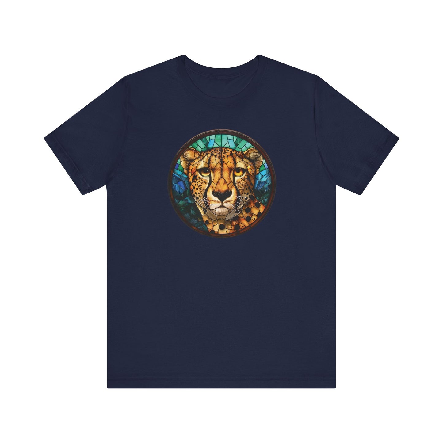 Majestic Cheetah T-Shirt, Cheetah T-Shirt, Cheetah Shirt, Cheetah Graphic Design, Gift for Her, Gift for Him, Animal T-Shirt, Colorful Cheetah, Colorful Design, Unisex Jersey Short Sleeve Tee