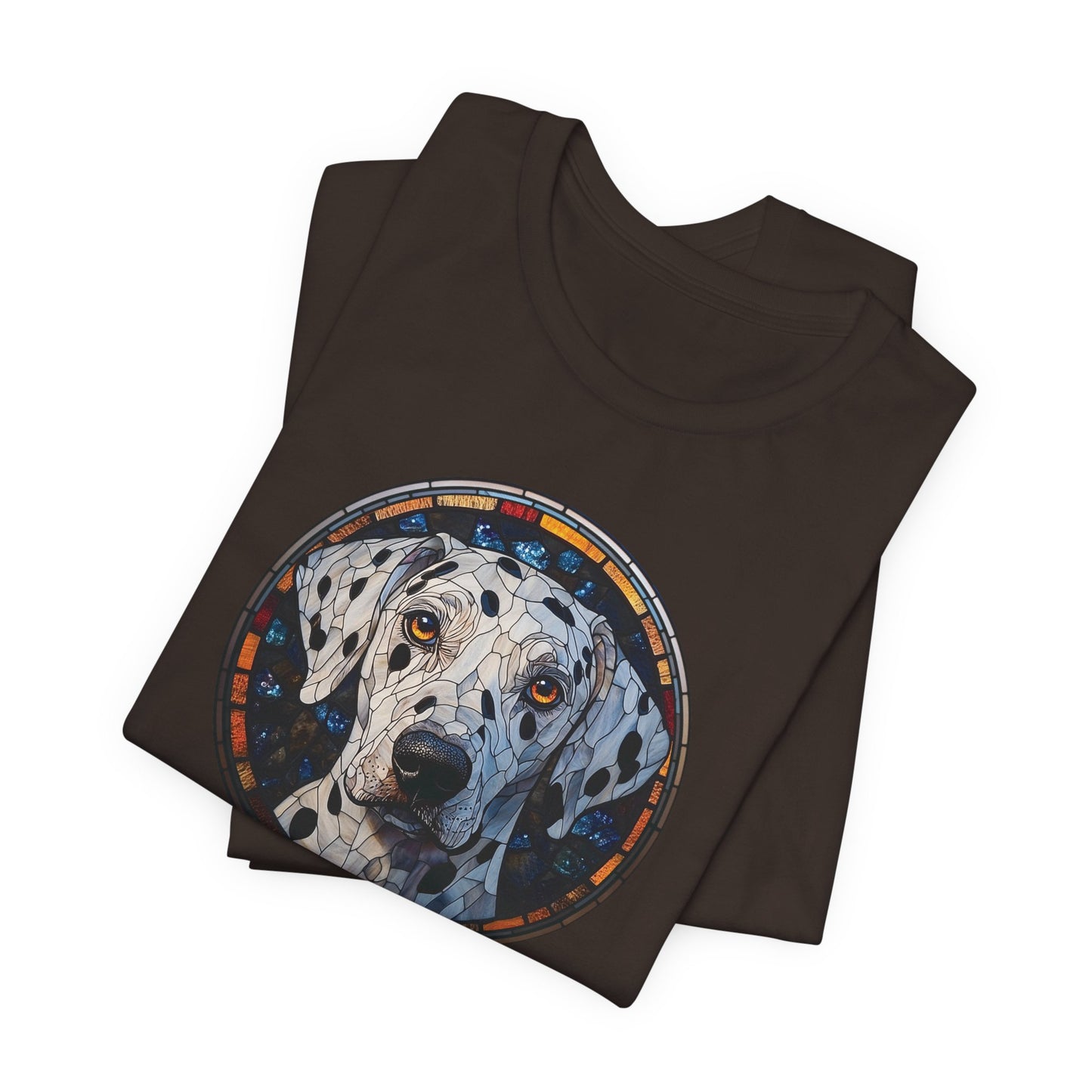 Dalmatian T-Shirt, Dalmatian Shirt, Dalmatian Graphic Design, Gift for Her, Gift for Him, Pet Lover T-Shirt, Pet T-Shirt, Colorful Dalmatian, Colorful Design, Unisex Jersey Short Sleeve Tee