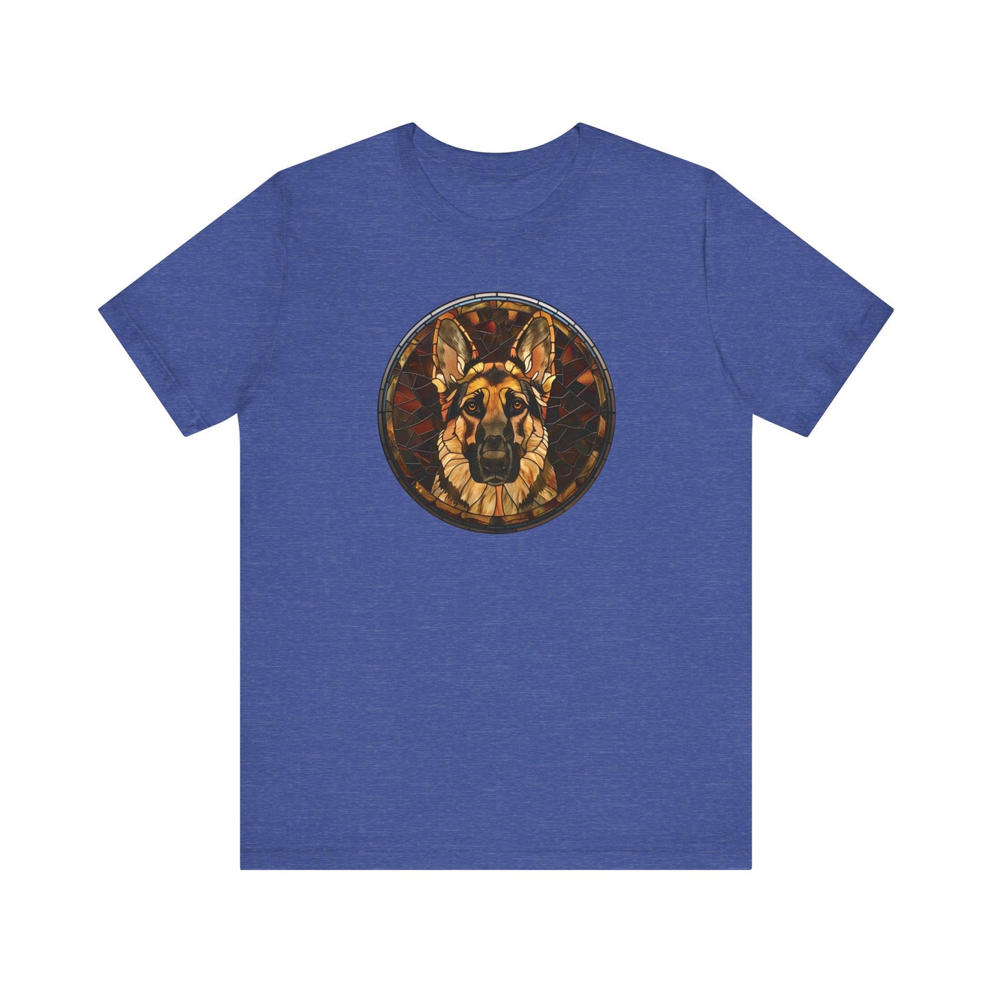 German Shepherd T-Shirt, German Shepherd Shirt, German Shepherd Graphic Design, Gift for Her, Gift for Him, Pet Lover T-Shirt, Pet T-Shirt, Colorful German Shepherd, Colorful Design, Unisex Jersey Short Sleeve Tee