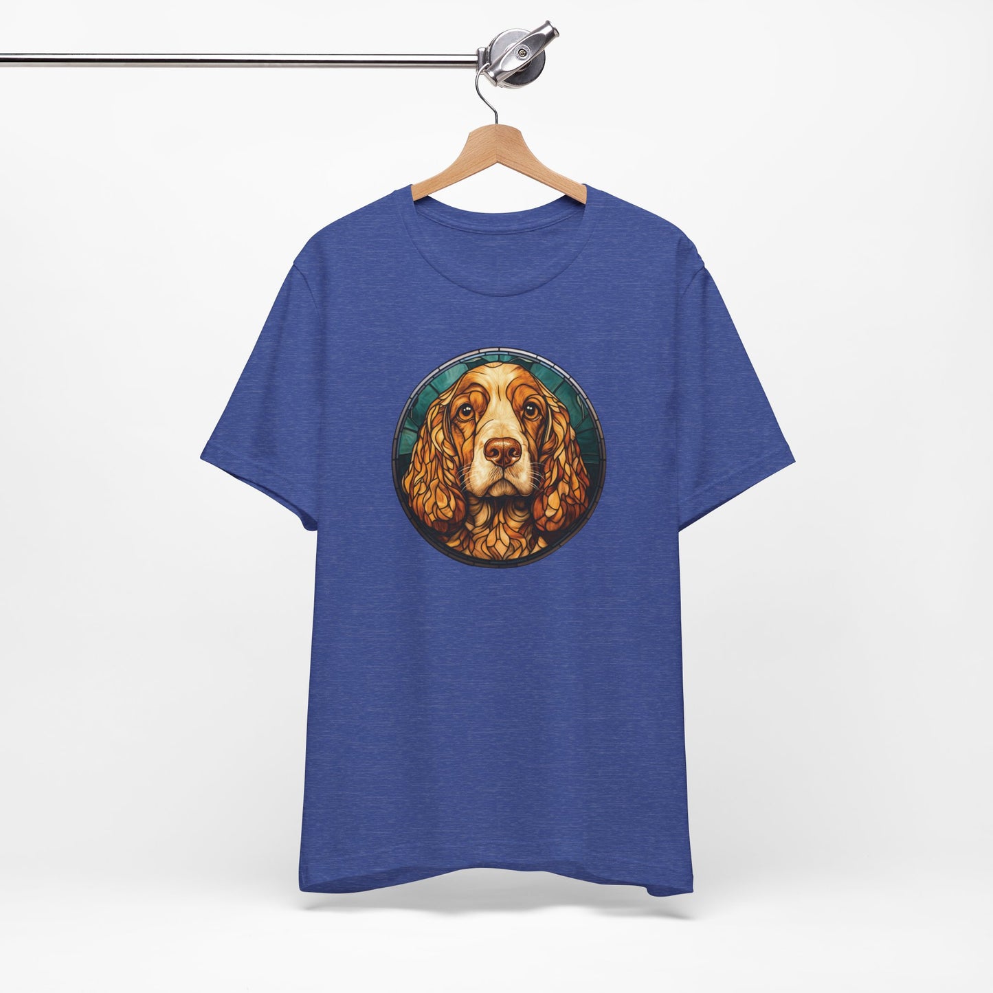 English Cocker Spaniel T-Shirt, English Cocker Spaniel Shirt, English Cocker Spaniel Graphic Design, Gift for Her, Gift for Him, Pet Lover T-Shirt, Pet T-Shirt, Colorful English Cocker Spaniel, Colorful Design, Unisex Jersey Short Sleeve Tee
