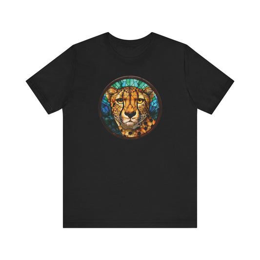 Majestic Cheetah T-Shirt, Cheetah T-Shirt, Cheetah Shirt, Cheetah Graphic Design, Gift for Her, Gift for Him, Animal T-Shirt, Colorful Cheetah, Colorful Design, Unisex Jersey Short Sleeve Tee