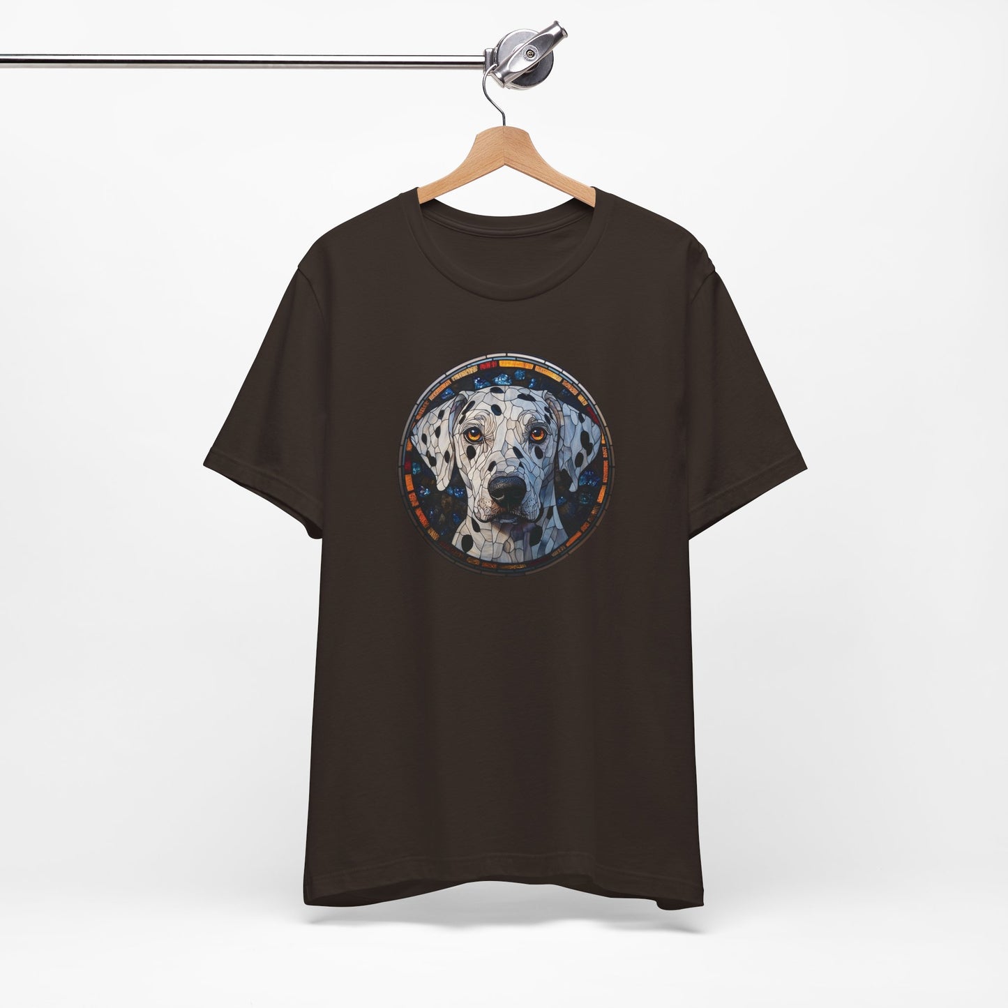 Dalmatian T-Shirt, Dalmatian Shirt, Dalmatian Graphic Design, Gift for Her, Gift for Him, Pet Lover T-Shirt, Pet T-Shirt, Colorful Dalmatian, Colorful Design, Unisex Jersey Short Sleeve Tee