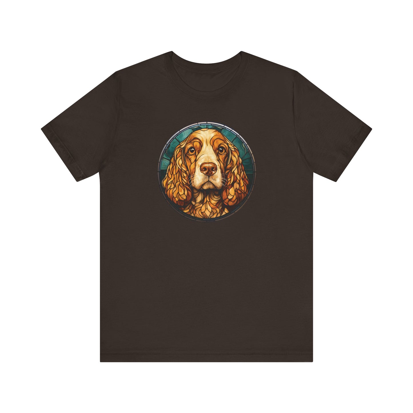 English Cocker Spaniel T-Shirt, English Cocker Spaniel Shirt, English Cocker Spaniel Graphic Design, Gift for Her, Gift for Him, Pet Lover T-Shirt, Pet T-Shirt, Colorful English Cocker Spaniel, Colorful Design, Unisex Jersey Short Sleeve Tee