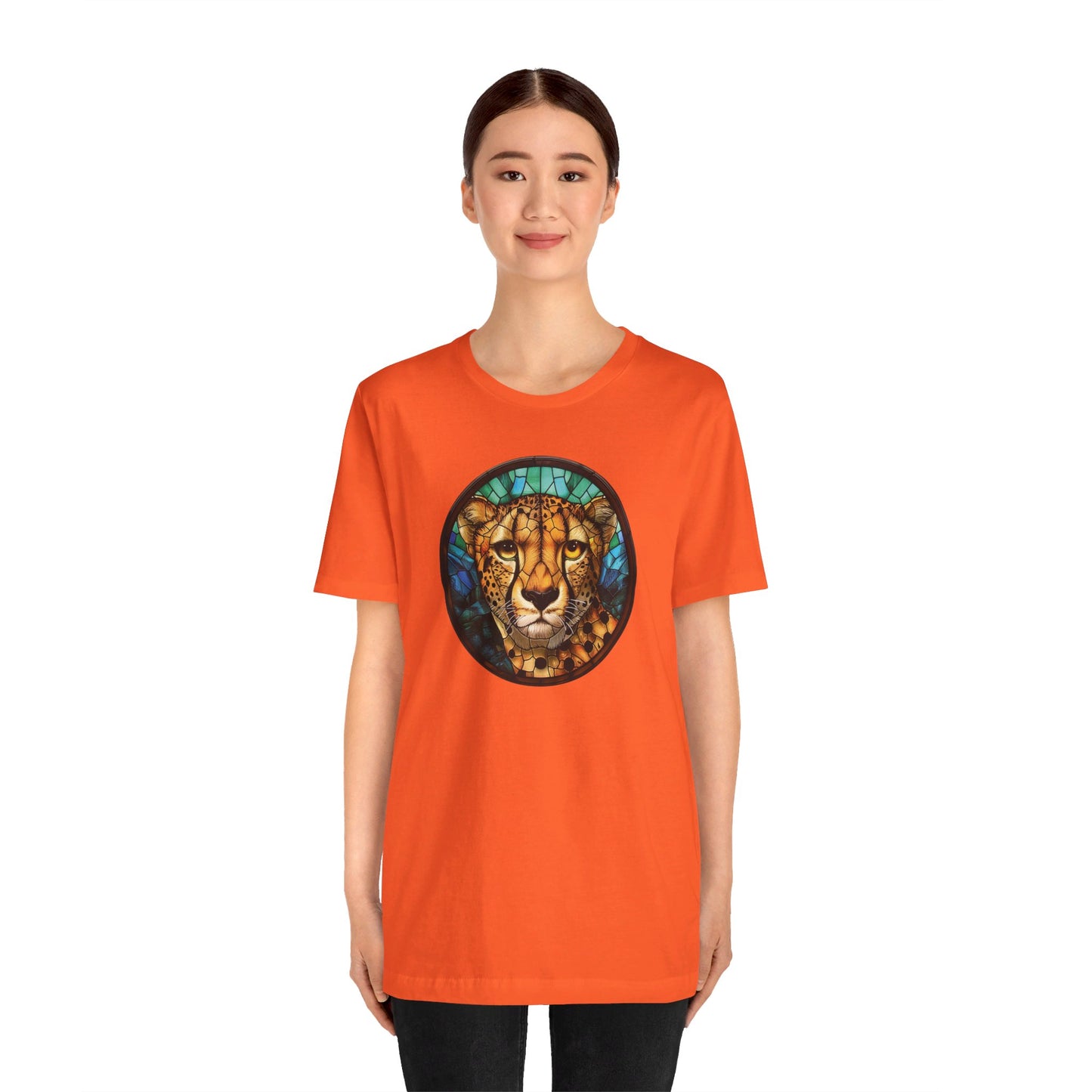 Majestic Cheetah T-Shirt, Cheetah T-Shirt, Cheetah Shirt, Cheetah Graphic Design, Gift for Her, Gift for Him, Animal T-Shirt, Colorful Cheetah, Colorful Design, Unisex Jersey Short Sleeve Tee
