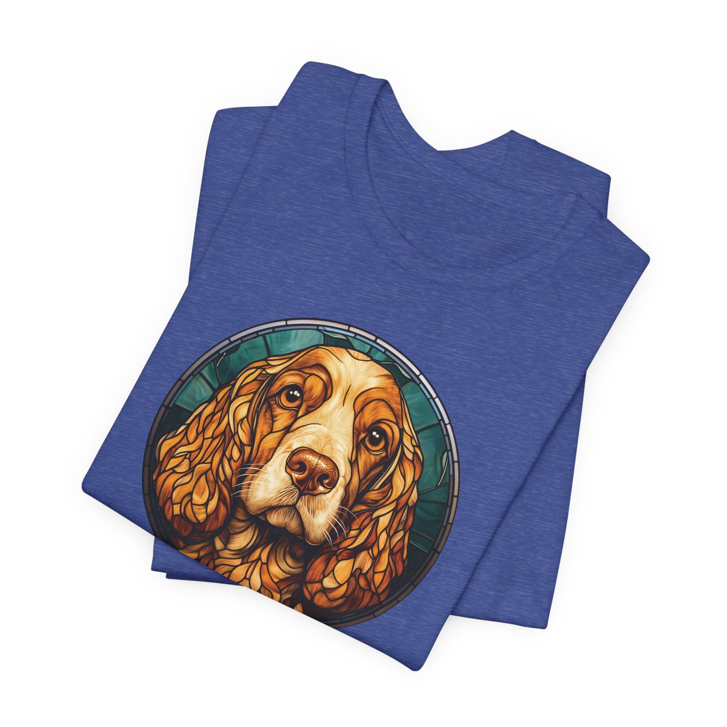 English Cocker Spaniel T-Shirt, English Cocker Spaniel Shirt, English Cocker Spaniel Graphic Design, Gift for Her, Gift for Him, Pet Lover T-Shirt, Pet T-Shirt, Colorful English Cocker Spaniel, Colorful Design, Unisex Jersey Short Sleeve Tee