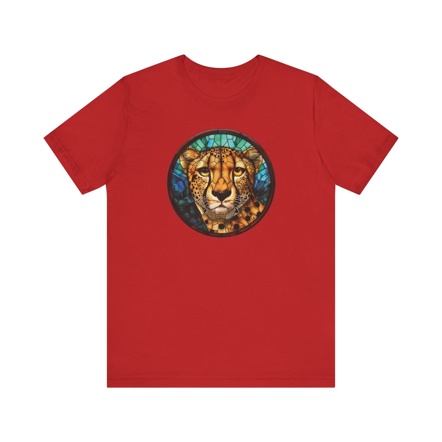 Majestic Cheetah T-Shirt, Cheetah T-Shirt, Cheetah Shirt, Cheetah Graphic Design, Gift for Her, Gift for Him, Animal T-Shirt, Colorful Cheetah, Colorful Design, Unisex Jersey Short Sleeve Tee