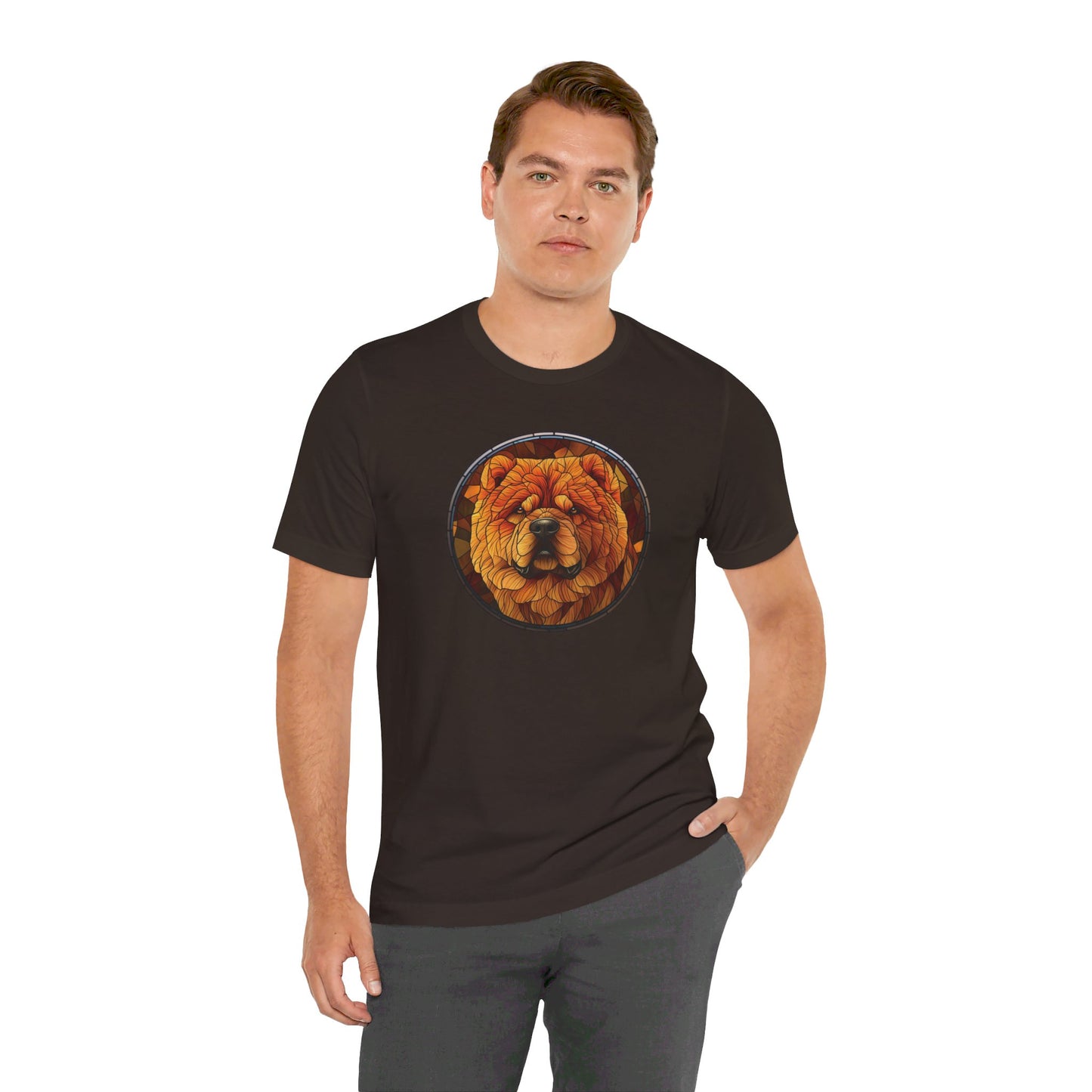 Chow Chow T-Shirt, Chow Chow Shirt, Chow Chow Graphic Design, Gift for Her, Gift for Him, Pet Lover T-Shirt, Pet T-Shirt, Colorful Rottweiler, Colorful Design, Unisex Jersey Short Sleeve Tee