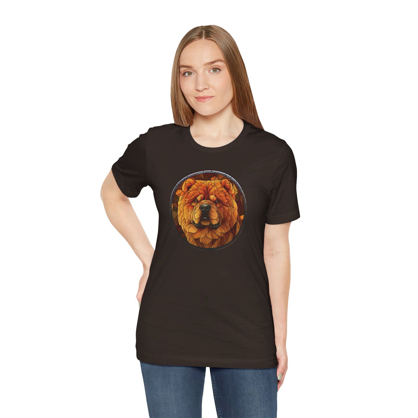 Chow Chow T-Shirt, Chow Chow Shirt, Chow Chow Graphic Design, Gift for Her, Gift for Him, Pet Lover T-Shirt, Pet T-Shirt, Colorful Rottweiler, Colorful Design, Unisex Jersey Short Sleeve Tee