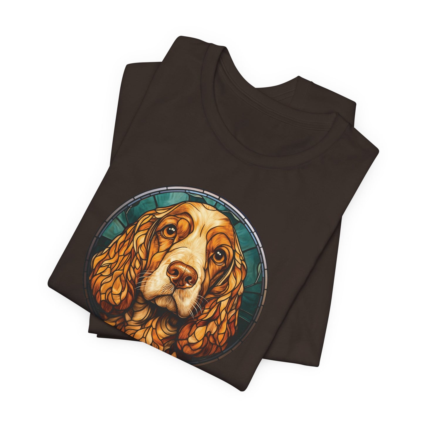 English Cocker Spaniel T-Shirt, English Cocker Spaniel Shirt, English Cocker Spaniel Graphic Design, Gift for Her, Gift for Him, Pet Lover T-Shirt, Pet T-Shirt, Colorful English Cocker Spaniel, Colorful Design, Unisex Jersey Short Sleeve Tee